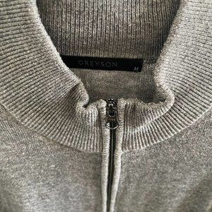 Size M Greyson Grey Wool Quarter Zip